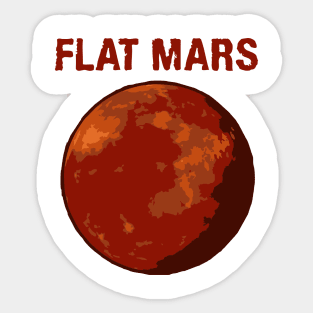 FLAT MARS Sticker